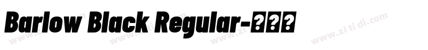 Barlow Black Regular字体转换